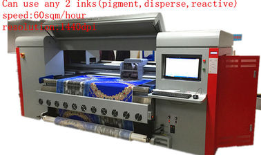 China impressora 1440 de matéria têxtil de Digitas do tamanho do dpi grande com Acide/dispersão/tinta reactiva fábrica